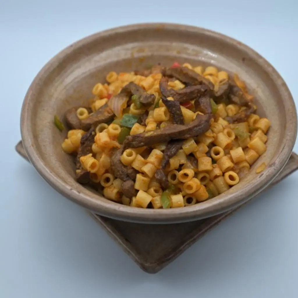 مكرونة بالكبدة